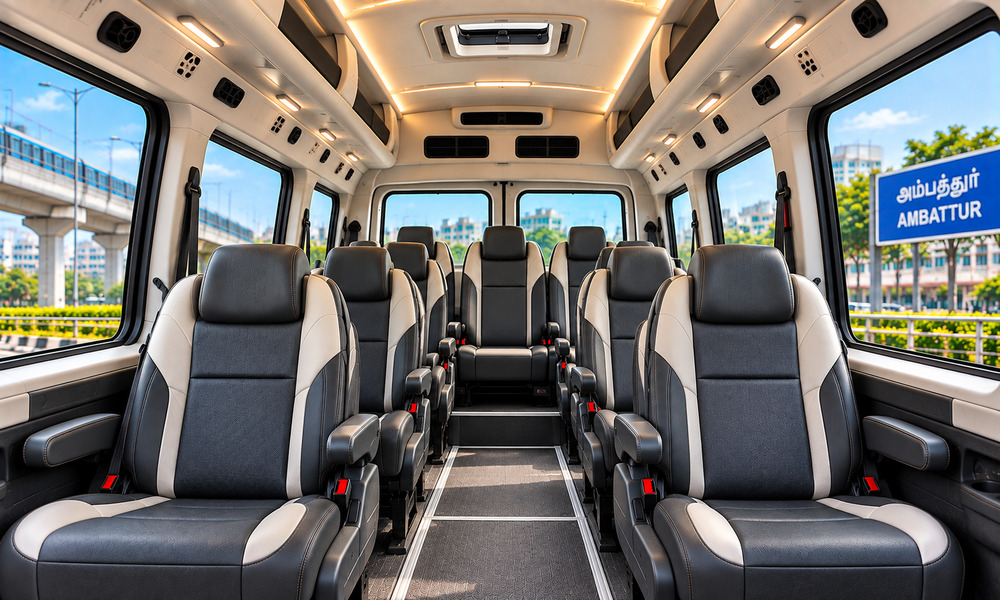 Force Urbania rental vehicle for a Chennai group journey