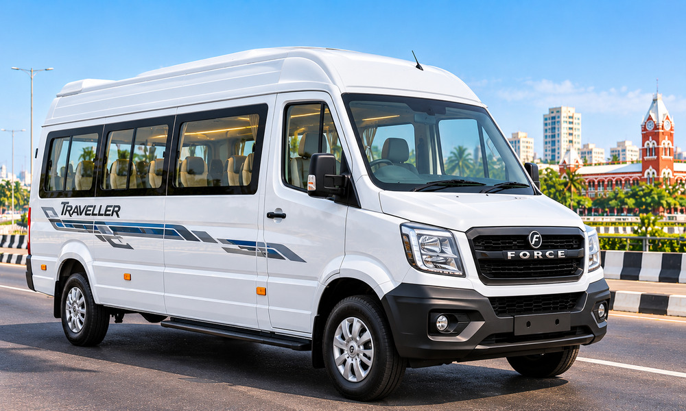 Tempo Traveller rental for group travel from Mogappair