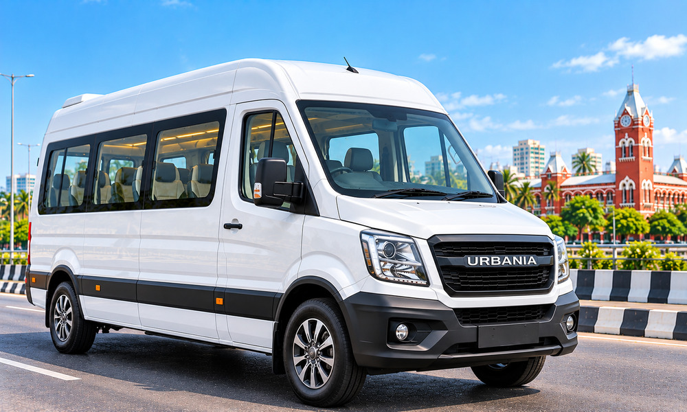 Urbania passenger vehicle exterior for Chennai group rental