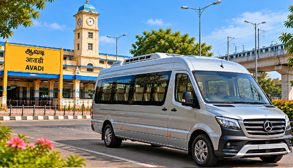 Luxury Tempo Traveller for family and group travel from Avadi