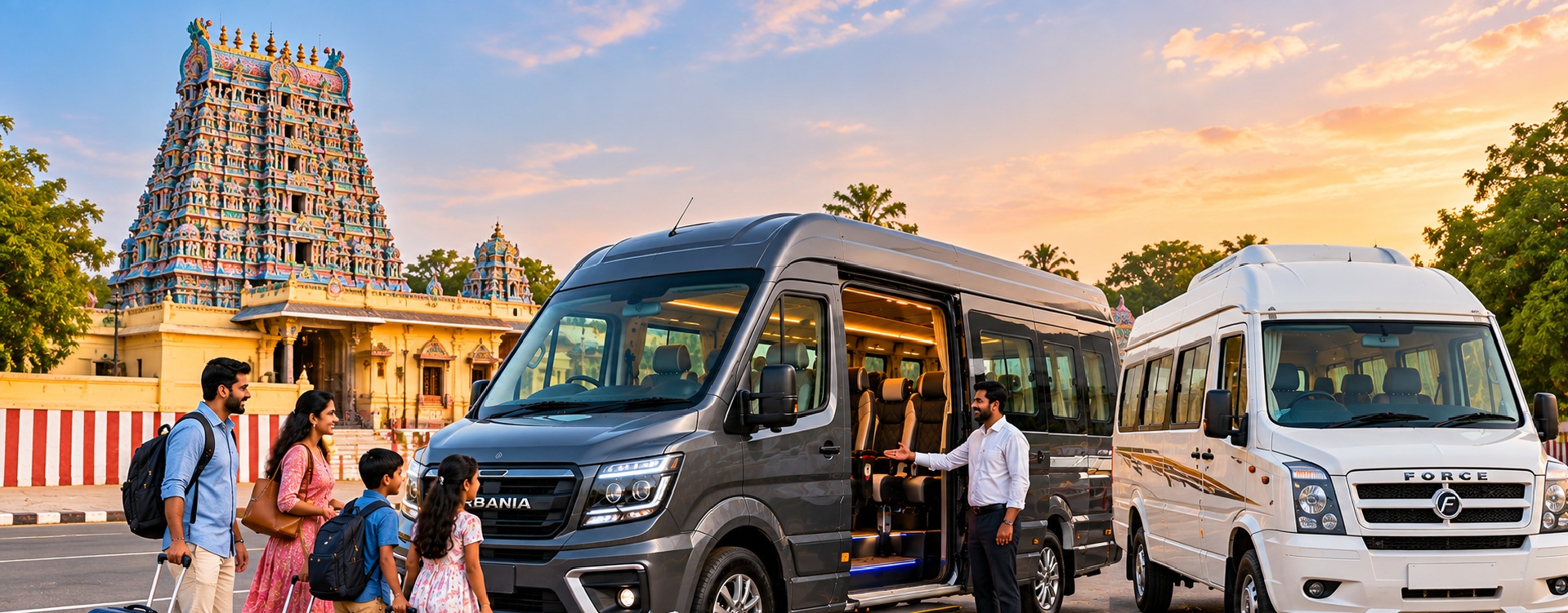 Luxury Urbania and Tempo Traveller rental in Tiruverkadu