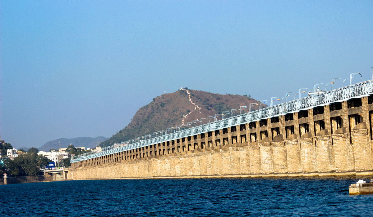 Vijayawada Kanaka Durga Temple and Prakasam Barrage